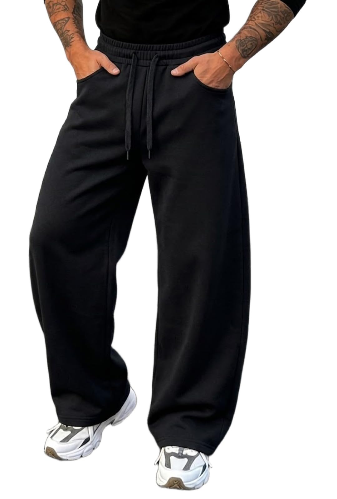 dockstreet Track Pant for Men || Baggy Fit || Track Pants || Full Elastic Jogger Track Pant || 100% Cotton-picture-39