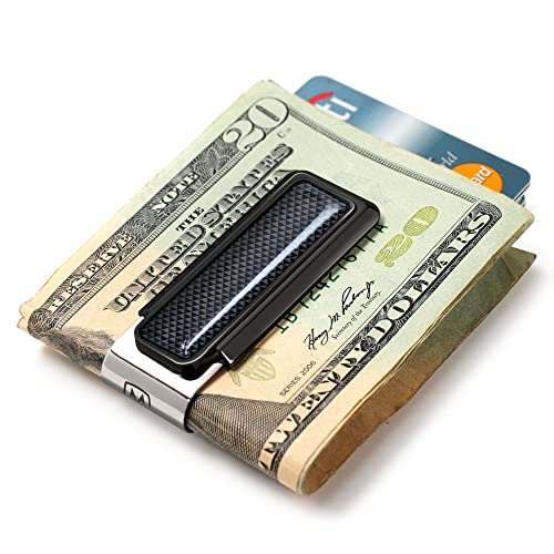 Money Clip - Minimalist Slim Wallet Alternative for Front Pocket Carry - Cash and Credit Card Holder for Men2