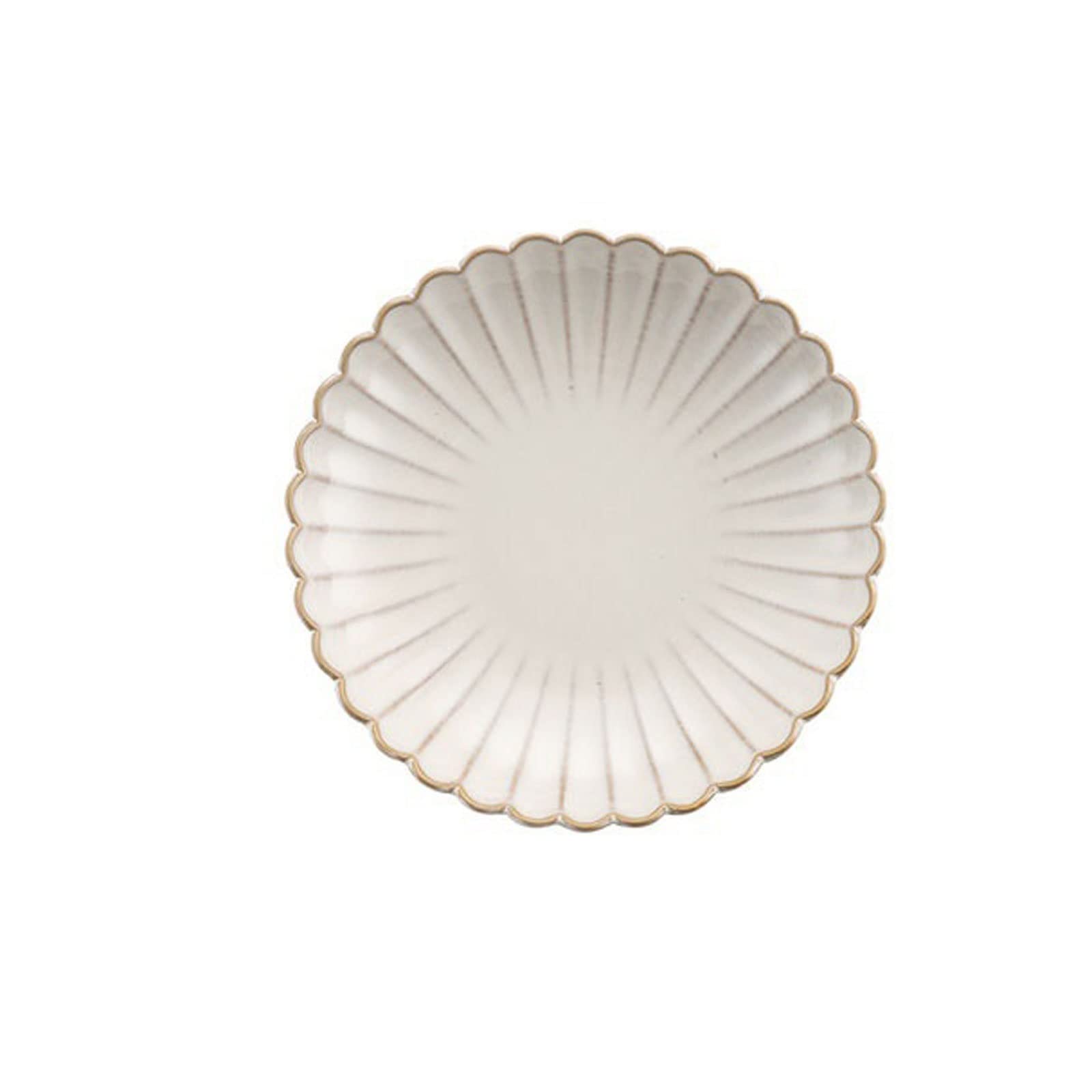 Assiettes plates blanches avec soucoupe (1)