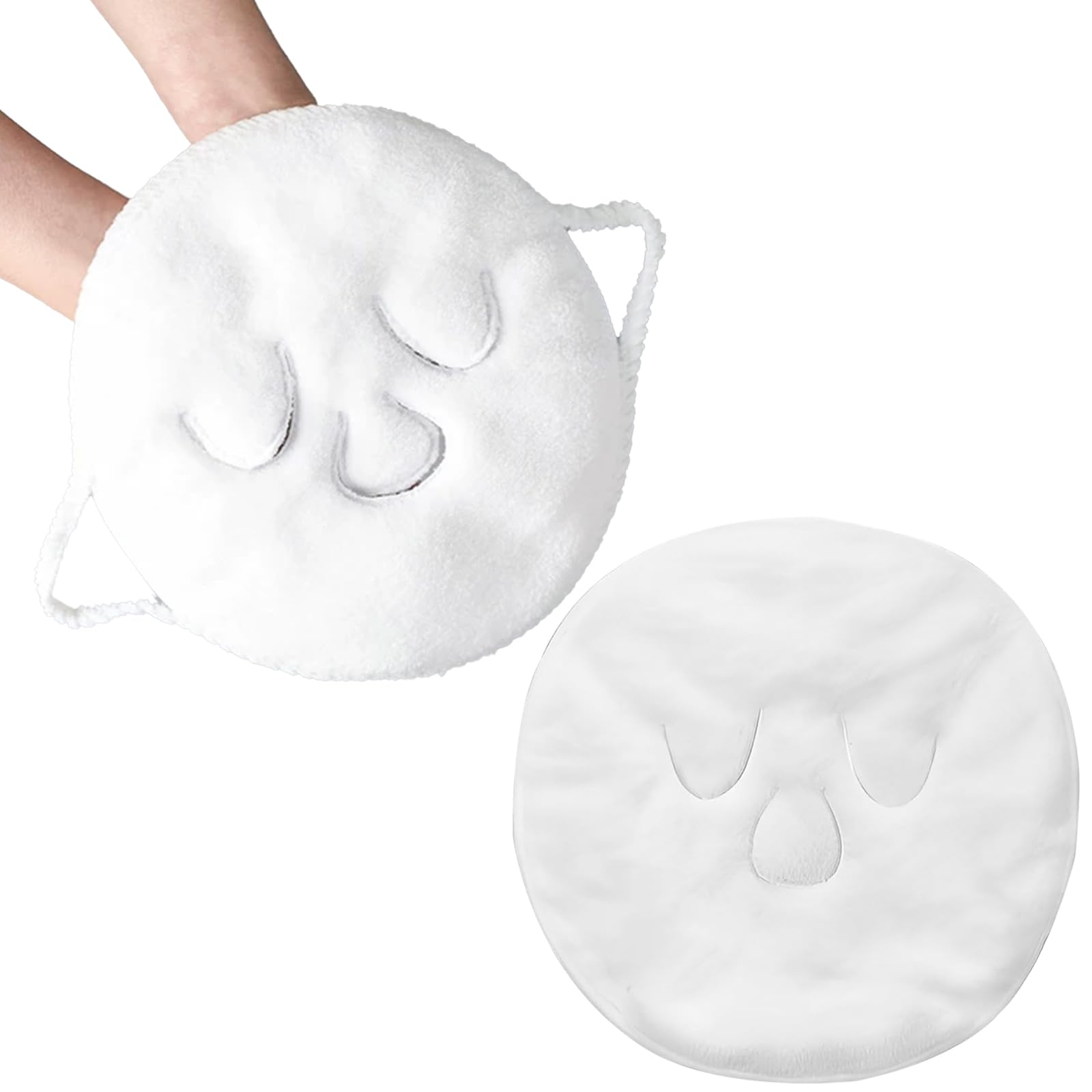 Leogony 2PCS Facial Steamer Towels for Hot and Cold Skin Care, Steaming Face Towel for Women Girls