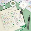 PARLAIM 4000 Pack Green Dot Stickers, 1/2 inch Round Circle Label 4 Rolls Permanent Adhesive Color-Code Sticker Labels in Dispenser Box #4