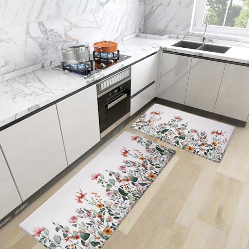 Aspmiz OD345-PVC-2-K-P#5 Spring Floral Kitchen Mats thumb #2