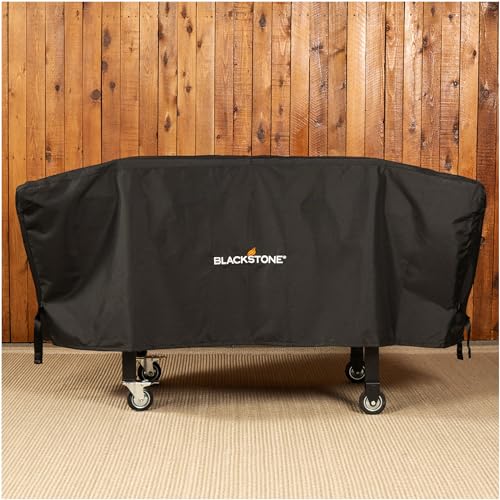 Blackstone 1528 600D Polyester Heavy Duty Flat top Gas Grill Cover, Water Resistant Exclusively Fits 36" Griddle Cooking Station, Black