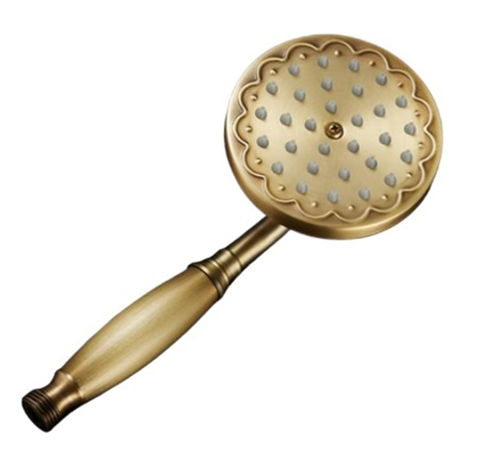 Zymjzbetic Shower Head Hand-held Shower Head Water Saving Antique Bathroom Rainfall Nozzle Aerator High Pressure Handheld(Brown)