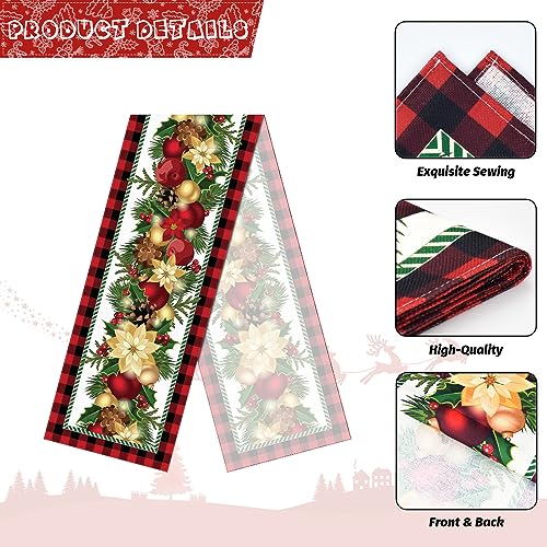Nialnant 6-D Christmas Decorations Table Runners,Winter Christmas Table Decorations thumb #2