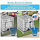 IBC Schwanenhals Auslaufhahn 3/4, IBC Tank Zubehör mit Messing Wasserhahn 25cm Verlängerungsrohr, S60x6 Wasserhahn Absperrhahn, IBC Adapter für 1000L Regentonne, Regenfass, Wasserfaß, IBC Container