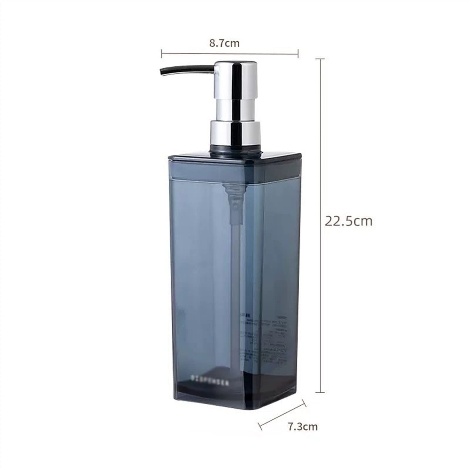 Dispenser di Sapone per Bagno, Moderno, con flacone a Doppia Apertura da 550 ml, a Pressione, per Shampoo, Doccia e Gel Doccia, Multifunzionale, per Cucina (Colore: Bruin)