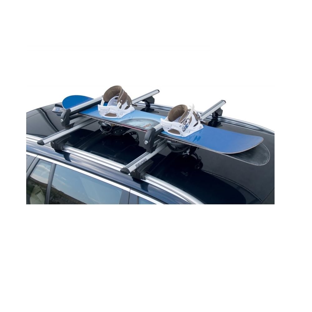 Compatible con Volkswagen T-ROC Porta ESQUÍ DE Aluminio para Techo DE Coche con 4 Pares DE ESQUÍES O 2 Snowboards HOMOLOGADO por MENABO