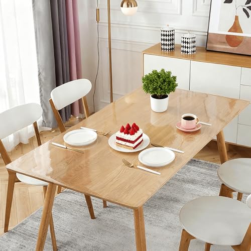 Nappe transparente rectangle 75x120 - Anti-rayures et coupe sur mesure - 2