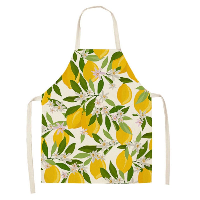 Tablier en coton et lin lavable pour cuisine et pâtisserie