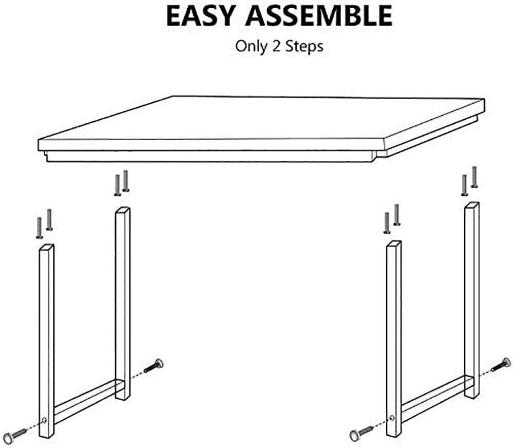 Computer Desk, 43-inch Wooden Work Desk PC Laptop Desk Game Writing Table Study Room Workstation Home Office Furniture (Oak)