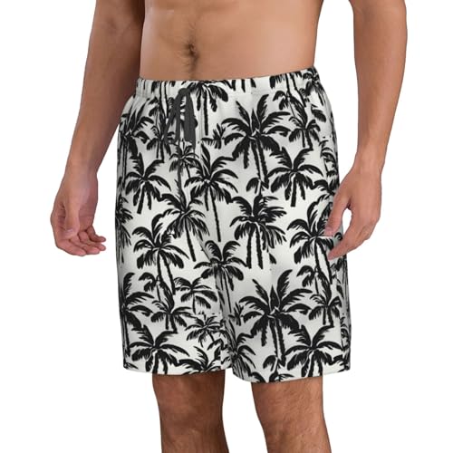 Palm Tree Print Stylish Beach Shorts Swim Trunks Lightweight Breathable Summer Outdoor Activities2