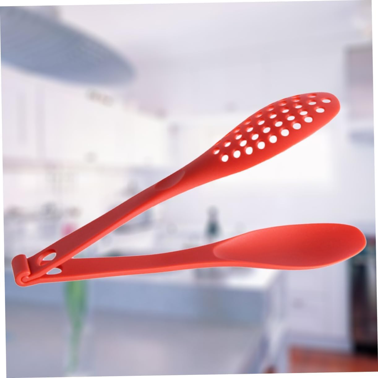 Cooking Tongs 2pcs Kitchen Stuff Safely Multifunctional Food Clip Spoon and Colander Ice Tongs