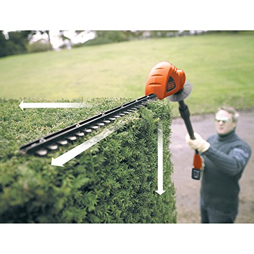 BLACK+DECKER 18V Cordless 43 cm Pole Hedge Trimmer with 2.0Ah Lithium Ion Battery - Image 3