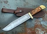 Custom Handmade Bowie Knife 1095 High Carbon Steel Forged Hunting Knife