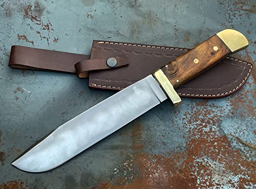 Custom Handmade Bowie Knife 1095 High Carbon Steel Forged Hunting Knife #TOP24