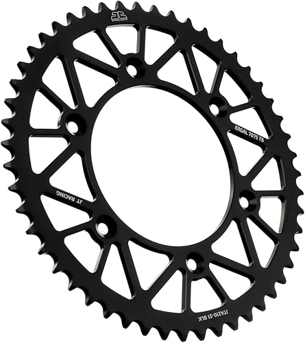 JT Sprockets JTA210.51BLK - Piñón trasero de aluminio anodizado 7075 T6, color negro
