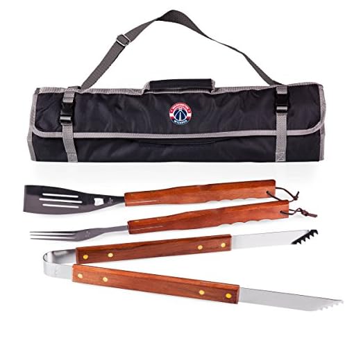 NBA Washington Wizards 3-Piece BBQ Tool Set with Carry Tote