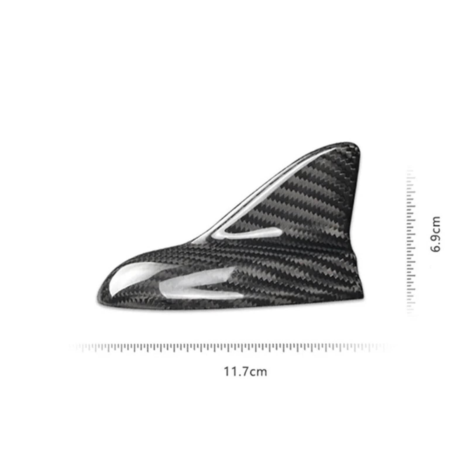 Accessorio esterno for copertura antenna in vera fibra di carbonio Design a pinna di squalo | Compatibile con Dodge Challenger SRT