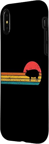 Vista 8 de iPhone 12 mini Retro Vintage Sunset Cute Show Pig Lover Case