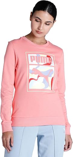 Puma Women Cotton Crew Neck Sweatshirt