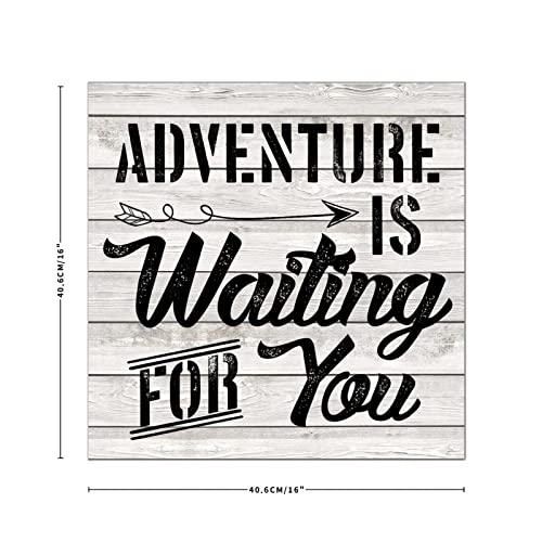 Plaque murale aventure en bois pour une deco de cheminee chaleureuse - 3
