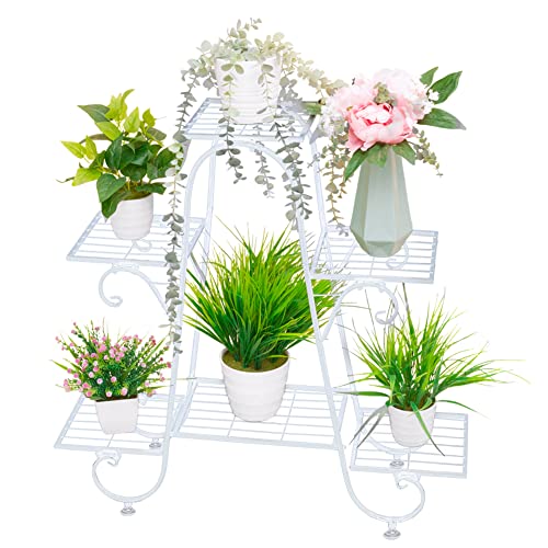 ROYAL SMEELA blumenständer für innen - pflanzenständer metall schwarz - pflanzenhocker blumentopf ständer Blumentreppe Schwarz -pflanzenständer outdoor blumentopf mit ständer Cover