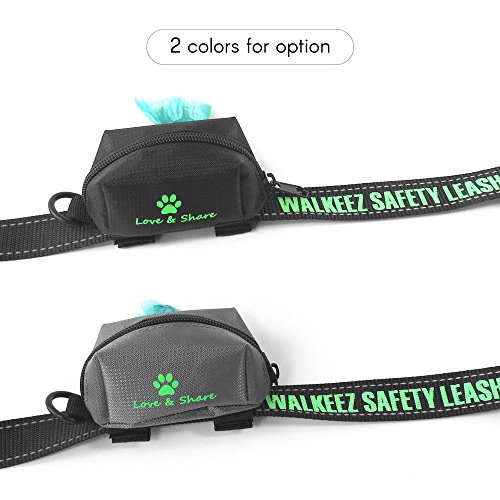 mewmewcat Pet Poop Bag Holder Leash Attachment Waste Bag Dispenser Adotar para Oxford Cloth para cãe