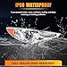 OLDANI Headlight Assembly for 2011 2012 2013 2014 Hyundai Sonata, Passenger & Driver Side Halogen Headlamp with Clear Lens Black Housing Amber Reflector, 1 Pair, Replace# 92101-3Q000, 921023Q000