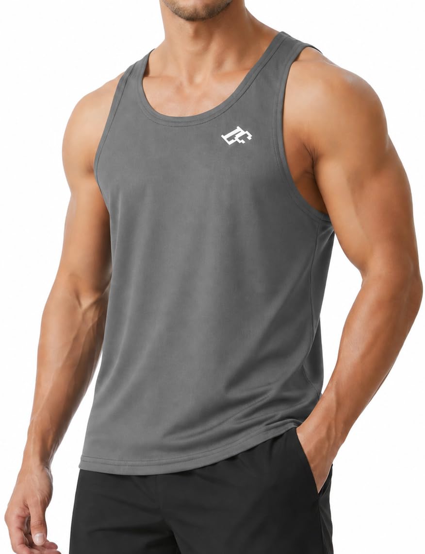 Camiseta sin Mangas para Hombre, para Entrenamiento atlético, de Secado rápido, con Espalda en Y, para Culturismo, Gimnasio, Chaleco Muscular