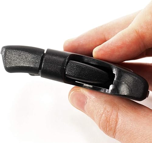 Miniatura 6 de Craft County Hebillas de liberación lateral de plástico plano de 2 pulgadas, hebillas resistentes para equipo de campamento, correas de mochila,