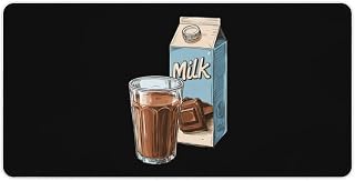Chocolate Milk Desk Mat Gaming Mouse Pad Accessories Non-Slip 30x60cm | Fashion Protector for Writing Gaming Laptop Office Home Decor
