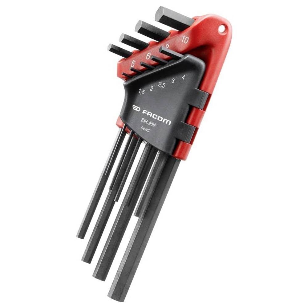 Facom 9 Piece Hexagon Allen Key Set Metric