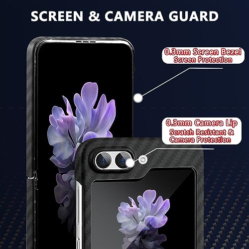 Haeuorey FLIP6 For Samsung Galaxy Z Flip 6 Case, 100% Aramid Fiber Slim Fit Galaxy Z Flip 6 Case thumb #2
