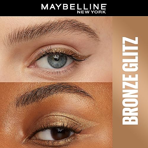 Image of MAYBELLINE New York Tattoo Studio Long-Lasting Sharpenable Eyeliner Makeup Pencil, Glide on Smooth Gel Pigment, 36 Hour Wear, Waterproof Bronze Glitz 0.04 oz
