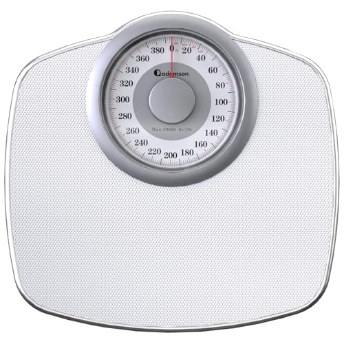 A25 Analog Bathroom Scale, Anti-Skid Surface, High Precision, Up to 400 lb