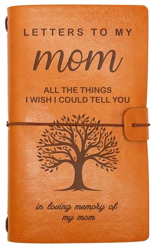 ZVMIS Cadeau commémoratif pour maman - Cadeau de deuil - Journal photo de voyage rechargeable - Cadeau de condoléances pour la perte de mère - Lettres à ma maman, toutes les choses que je souhaite que