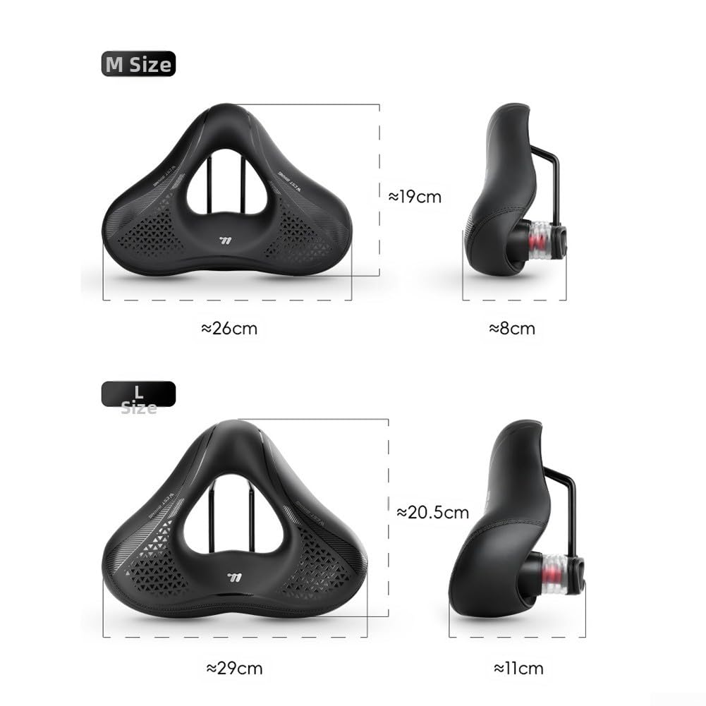Sella Bici Ammortizzata Grande Morbida per Ciclismo