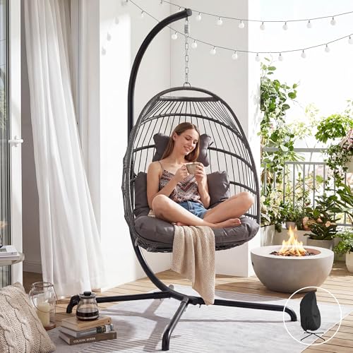 Outdoor Hanging Egg Chair available on Amazon