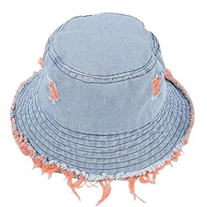 Dames vissershoed zonnehoed Color Holes Bucket Hat Casual Wild Fringe Basin Cap Zonnebrandcrème Unisex Reishoed…