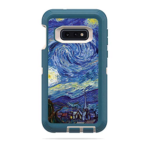 MightySkins Skin Compatible with Otterbox Defender Samsung Galaxy 10E - Starry Night | Protective, Durable, and Unique Vinyl wrap Cover | Easy to Apply, Remove, and Change Styles | Made in The USA