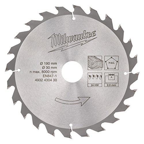 Milwaukee lama per sega circolare 190/30 mm, 24
