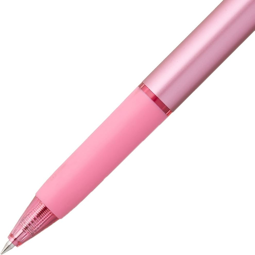 Uni Erasable Knock Ballpoint Pen, UniBall RE, Cherry Pink Ink