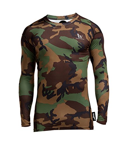 T-shirt de compression homme Fringoo à manches longues pour le fitness