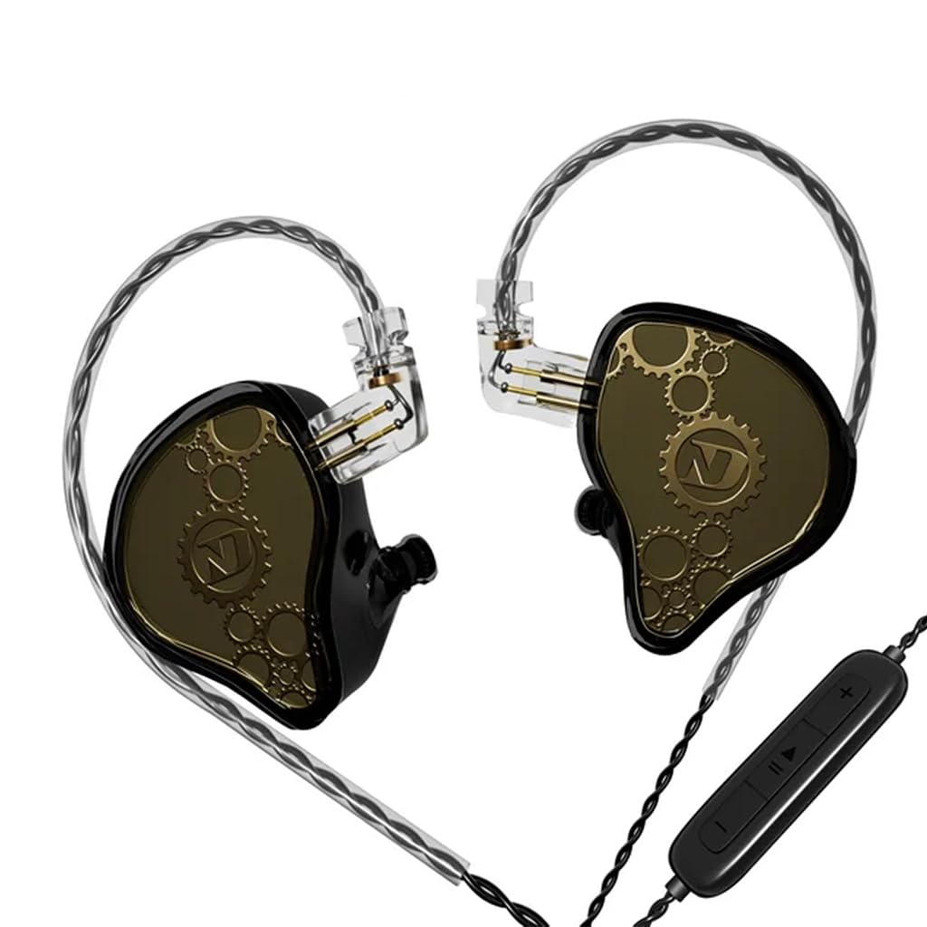 ND Venus in-Ear Monitor Earphone with Mic, Dynamic Drive HiFi N52 Rubidium Magnet Diaphragm Wired IEM, 0.75mm 2Pin Connector, Detachable OFC Cable, USB C Jack (Type-C with Mic (Black)) (B0D966KLGR) Amazon Price History, Amazon Price Tracker