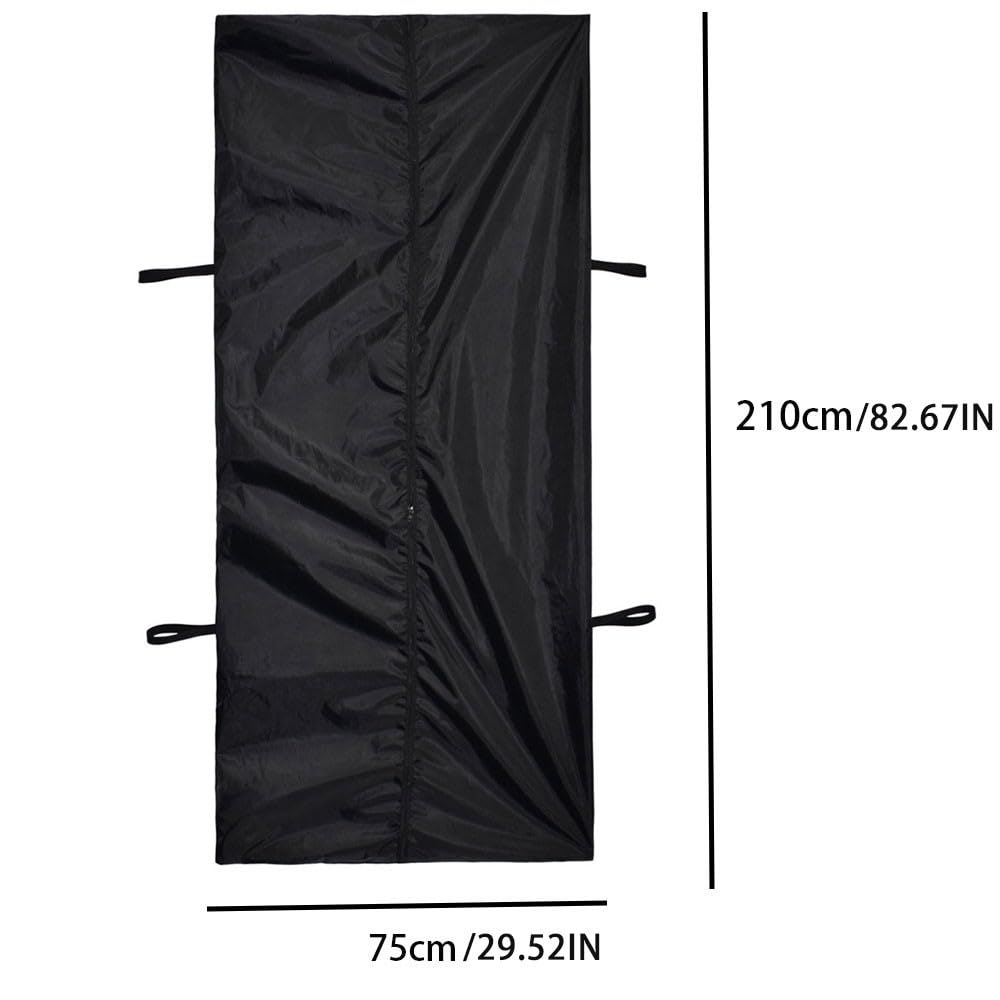 Sac mortuaire Oxford étanche for le transport et stockage des cadavres(Black,210 * 75cm)