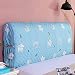 Housse DéCoration Table Chevet, Housse TêTe Lit, Protecteur TêTe Lit Tout Compris, Pour La DéCoration TêTe Lit Anti-PoussièRe, DéCoration Pour TêTe Lit Chambre, Blue-150cm