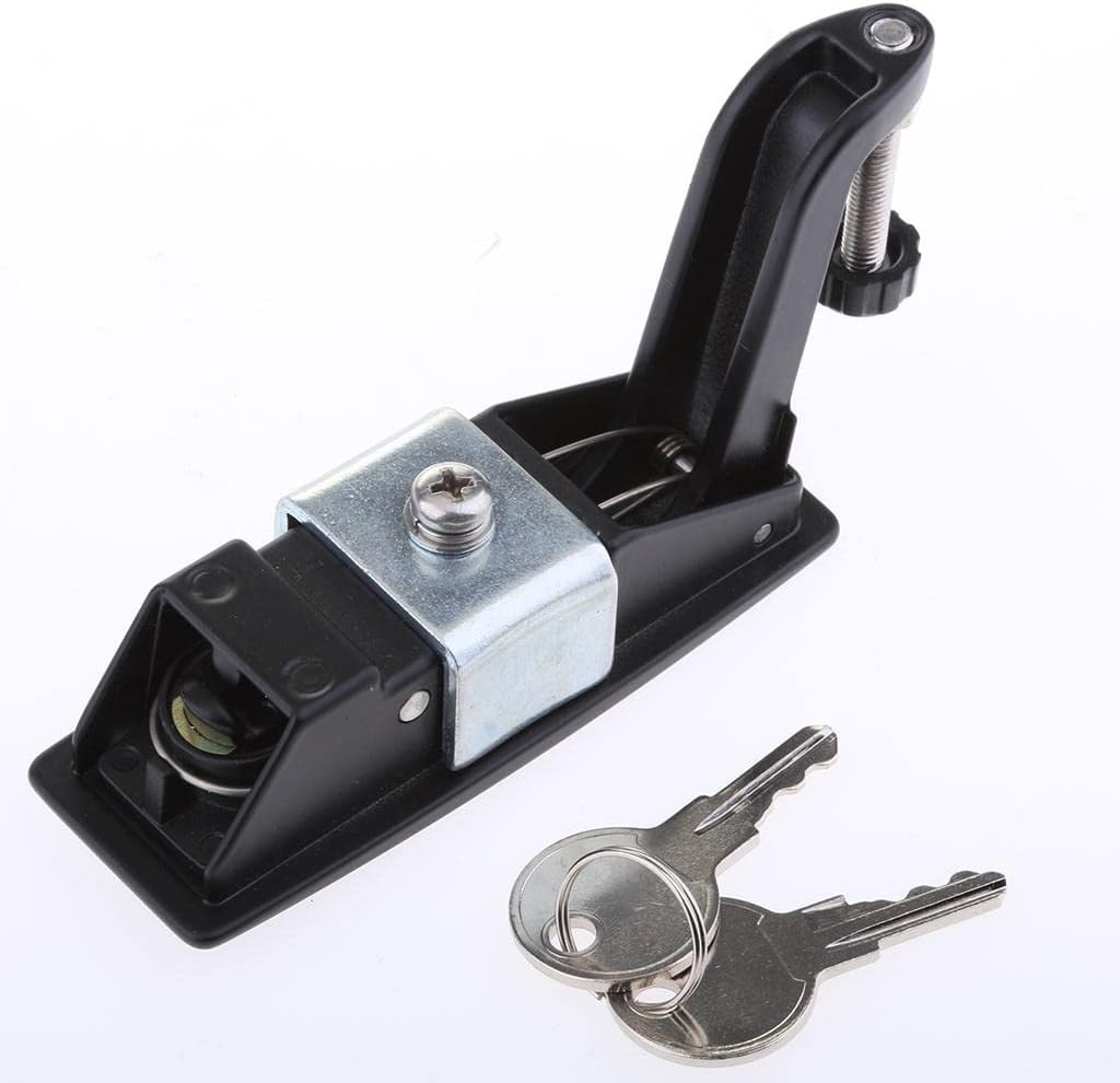 RV Baggage Compartment Door Lock - Flush Lever Compression Locking Latch w/Keys for Boat Door Cabinet Cockpit Floor