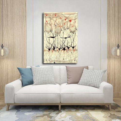 Nervous System toile suspendue anti-reflet pour décorer un bureau vide