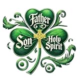 Christian Meaning of the Shamrock Temporary Tattoos, Holy Trinity Design with Celtic Cross, 50-Pack, 1.5 inches